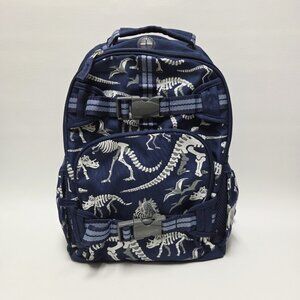 Pottery Barn Kids Small Mackenzie GLOW IN THE DARK Dinosaur Fossil Backpack Navy